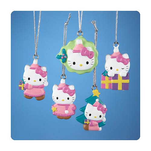 Hello Kitty Mini Resin Ornament 5-Pack